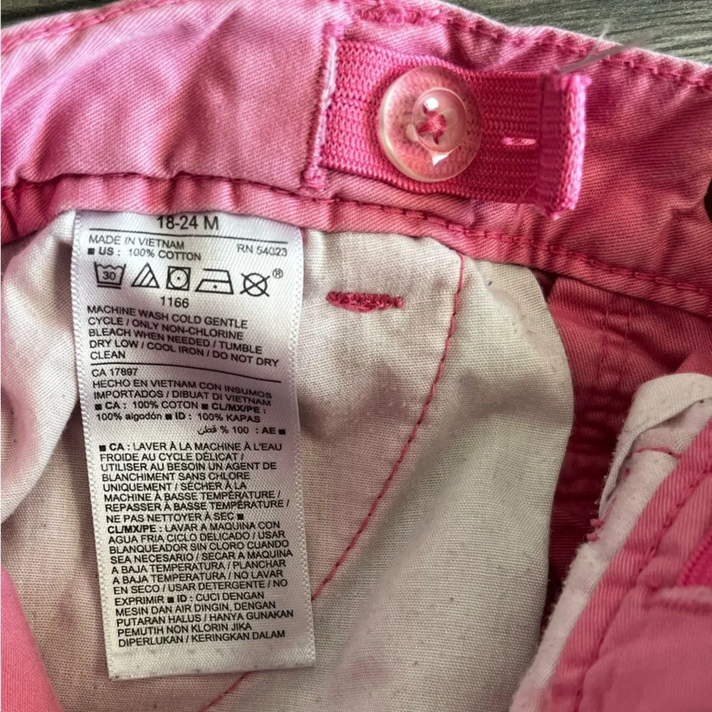 Old Navy Baby Toddler Girl Legally Pink Shorts 18-24 Months Elastic Waist 494618